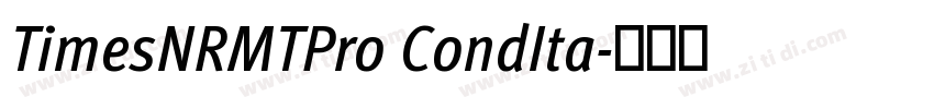 TimesNRMTPro CondIta字体转换